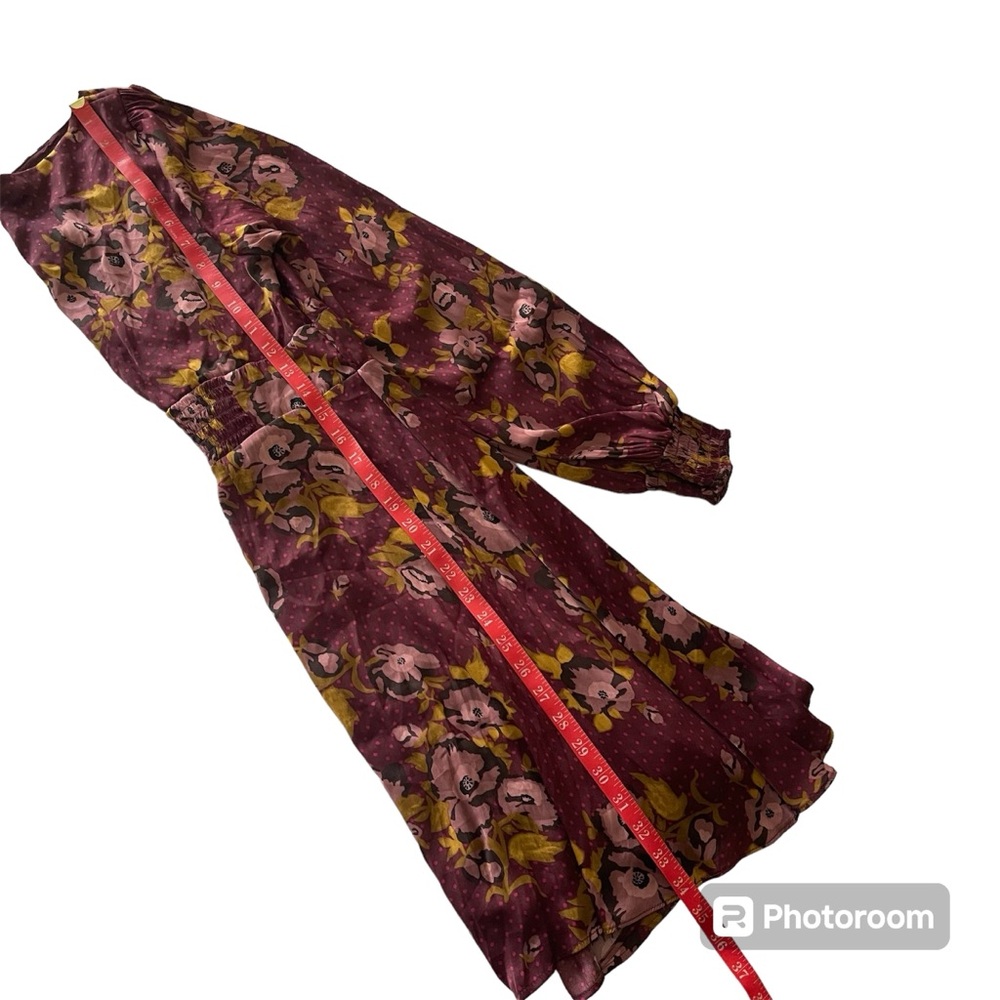 Free People Morning Light Purple Floral Combo Dress Size 6 NWT Boho Bohemian - Picture 14 of 15